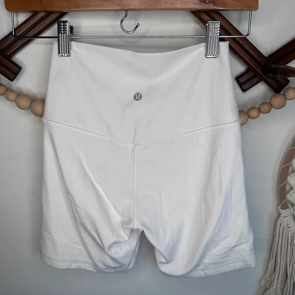 Lululemon Align White Biker Shorts - Picture 3 of 5